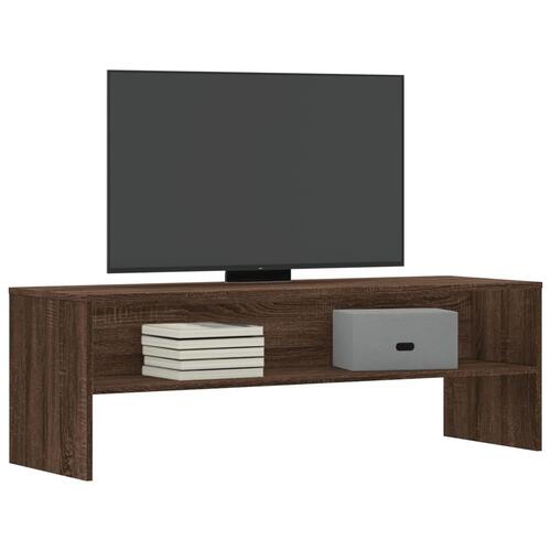 Tv-bord 120x40x40 cm konstrueret træ brun egetræsfarve