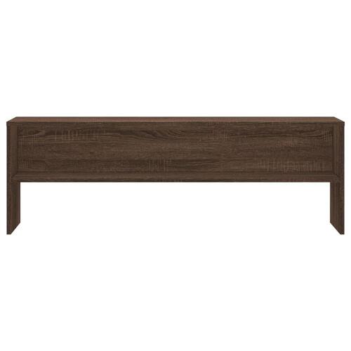 Tv-bord 120x40x40 cm konstrueret træ brun egetræsfarve
