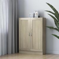 Bogskab 82,5x30,5x115 cm konstrueret træ sonoma-eg