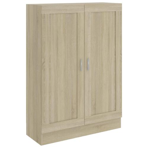 Bogskab 82,5x30,5x115 cm konstrueret træ sonoma-eg