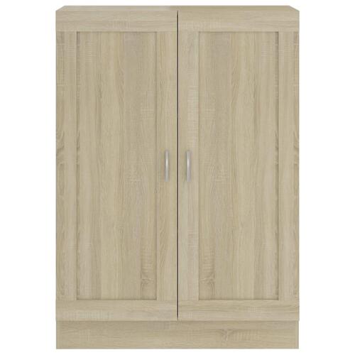 Bogskab 82,5x30,5x115 cm konstrueret træ sonoma-eg