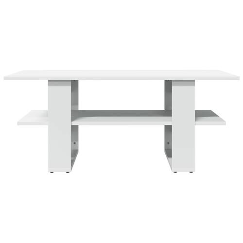 Sofabord 102x55x42 cm konstrueret træ hvid