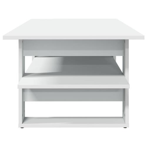 Sofabord 102x55x42 cm konstrueret træ hvid