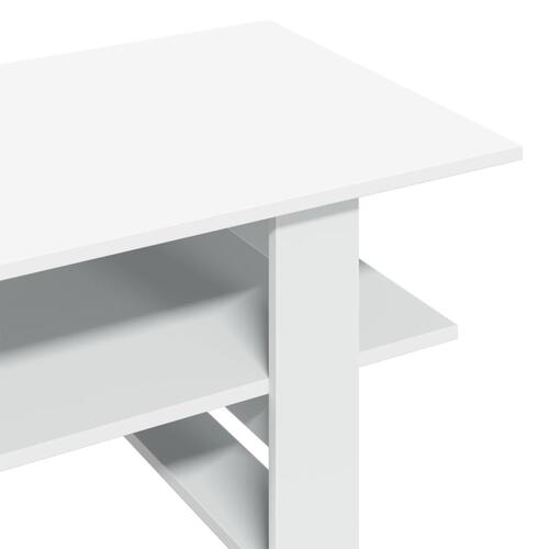 Sofabord 102x55x42 cm konstrueret træ hvid
