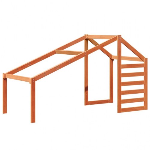 Stel til husseng 198x87x113 cm massivt fyrretræ gyldenbrun