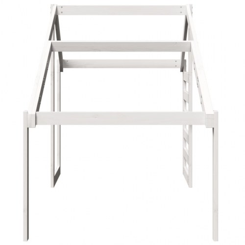 Stel til husseng 198x97x113 cm massivt fyrretræ hvid