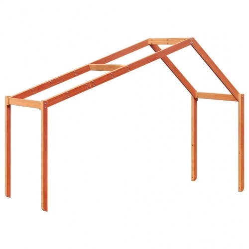 Stel til husseng 213x85,5x144,5 cm massivt fyrretræ gyldenbrun