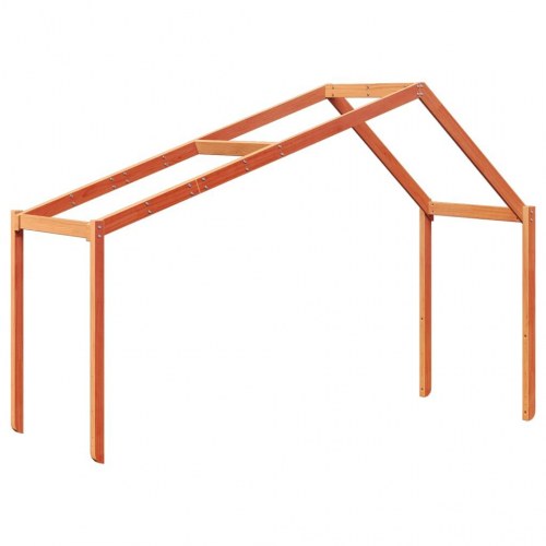 Stel til husseng 203x80,5x142 cm massivt fyrretræ gyldenbrun
