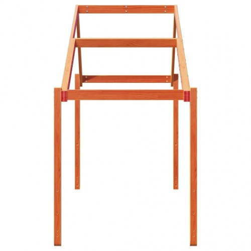 Stel til husseng 203x80,5x142 cm massivt fyrretræ gyldenbrun
