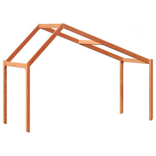 Stel til husseng 203x80,5x142 cm massivt fyrretræ gyldenbrun