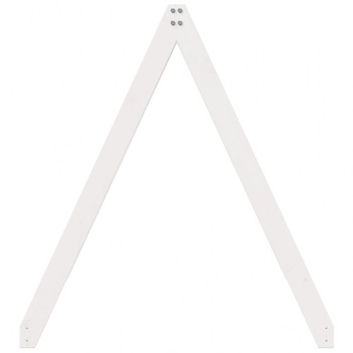 Stel til husseng 209x95,5x88 cm massivt fyrretræ hvid