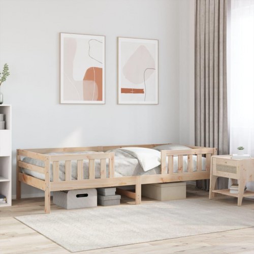 Sengeramme 100x200 cm i massivt fyrretræ - uden madras