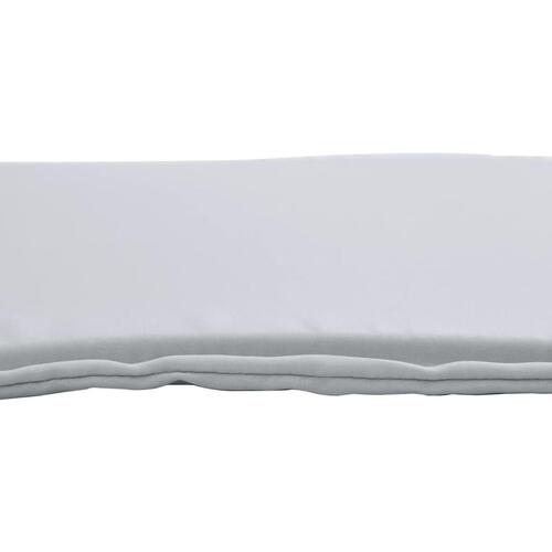 Udendørs sædehynder 2 stk. 45x45x2 cm firkantet lysegrå