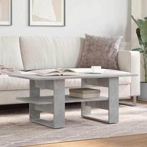 Sofabord 102x55x42 cm konstrueret træ betongrå