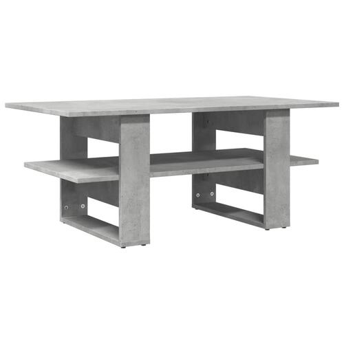 Sofabord 102x55x42 cm konstrueret træ betongrå