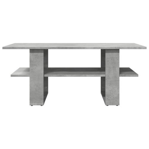 Sofabord 102x55x42 cm konstrueret træ betongrå
