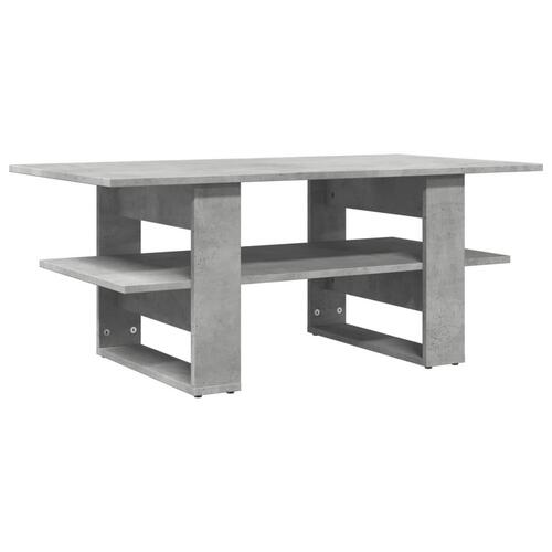 Sofabord 102x55x42 cm konstrueret træ betongrå