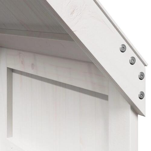 Stel til husseng 55x99x139,5 cm massivt fyrretræ hvid