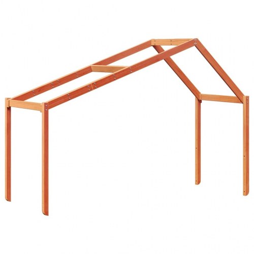 Stel til husseng 213x95,5x144,5 cm massivt fyrretræ gyldenbrun