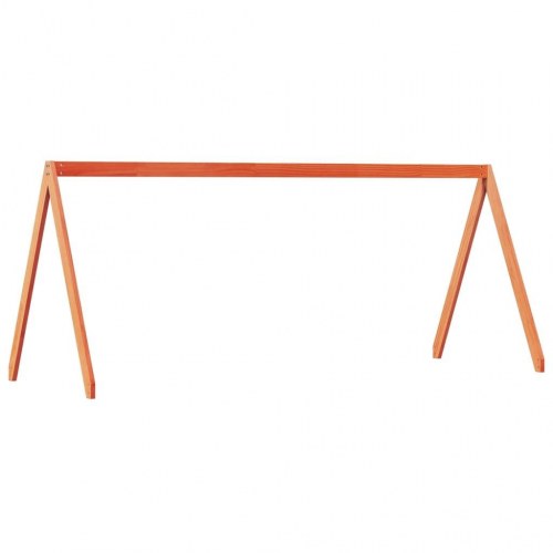 Stel til husseng 209x95,5x88 cm massivt fyrretræ gyldenbrun
