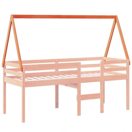 Stel til husseng 209x95,5x88 cm massivt fyrretræ gyldenbrun