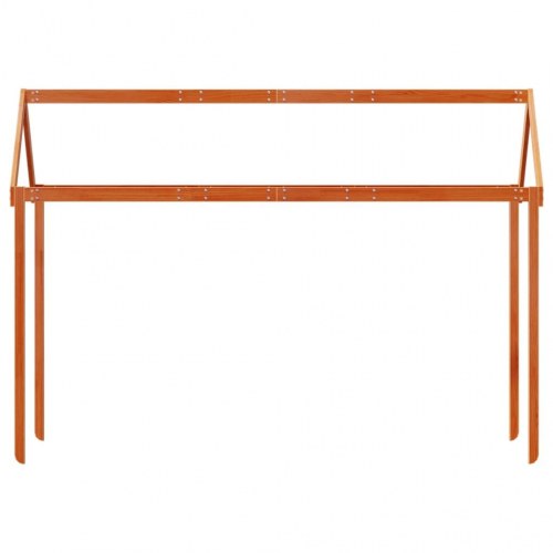 Stel til husseng 207x80,5x151,5 cm massivt fyrretræ gyldenbrun