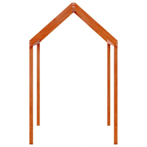 Stel til husseng 207x80,5x151,5 cm massivt fyrretræ gyldenbrun