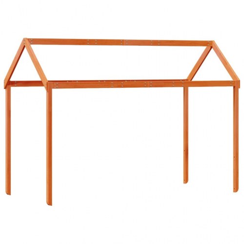 Stel til husseng 207x80,5x151,5 cm massivt fyrretræ gyldenbrun