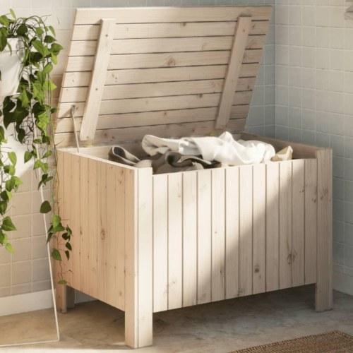 Opbevaringsboks med låg RANA 80x49x54 cm massivt fyrretræ