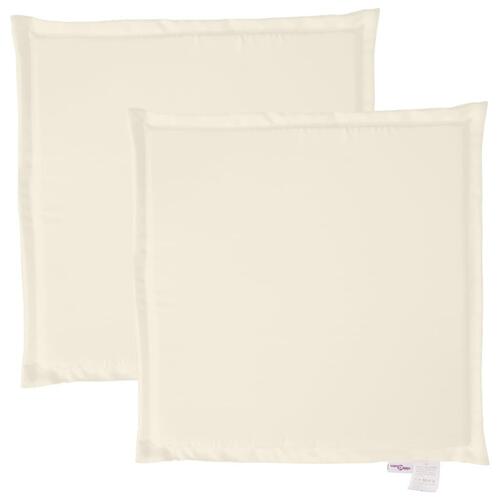 Udendørs sædehynder 2 stk. 45x45x2 cm firkantet cremefarvet