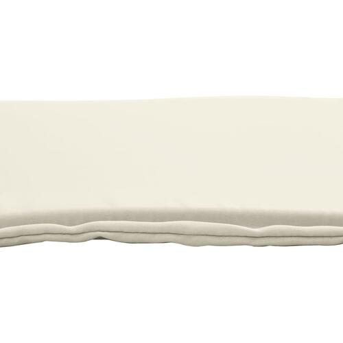 Udendørs sædehynder 2 stk. 45x45x2 cm firkantet cremefarvet
