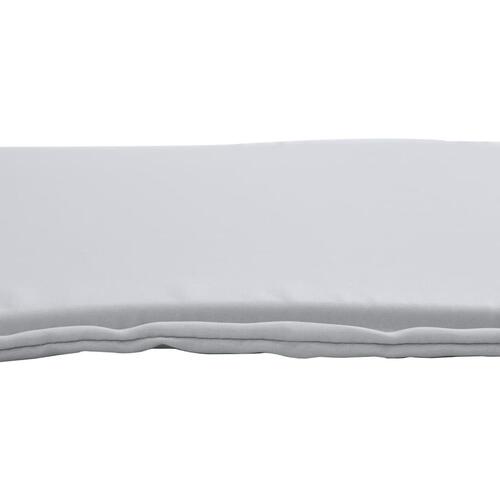 Udendørs sædehynder 4 stk. 45x45x2 cm firkantet lysegrå