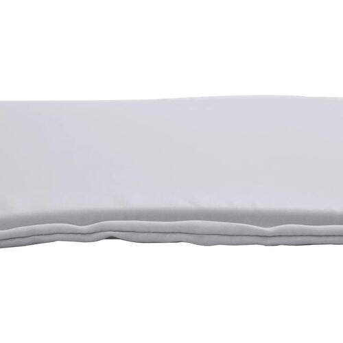 Udendørs sædehynder 6 stk. 45x45x2 cm firkantet lysegrå