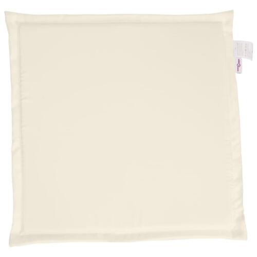 Udendørs sædehynder 6 stk. 45x45x2 cm firkantet cremefarvet