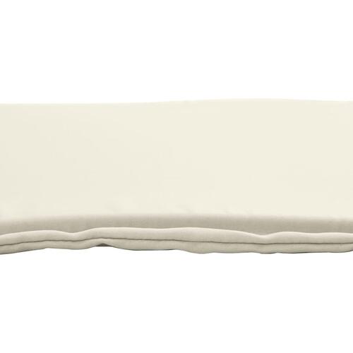 Udendørs sædehynder 6 stk. 45x45x2 cm firkantet cremefarvet
