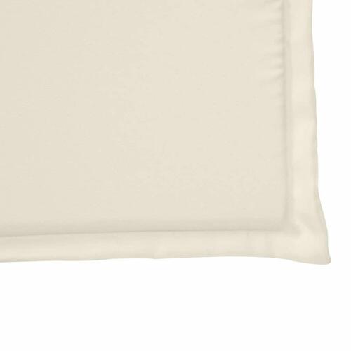 Udendørs sædehynder 6 stk. 45x45x2 cm firkantet cremefarvet