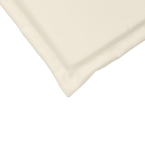 Udendørs sædehynder 6 stk. 45x45x2 cm firkantet cremefarvet