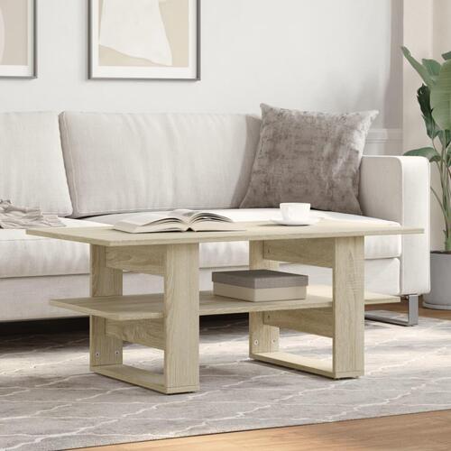 Sofabord 102x55x42 cm konstrueret træ sonoma-eg