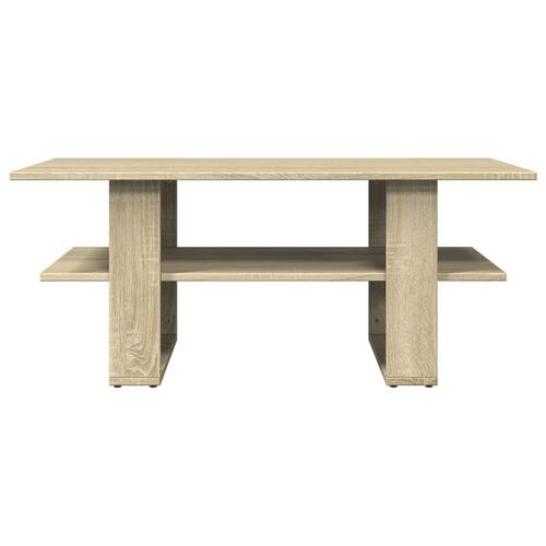 Sofabord 102x55x42 cm konstrueret træ sonoma-eg