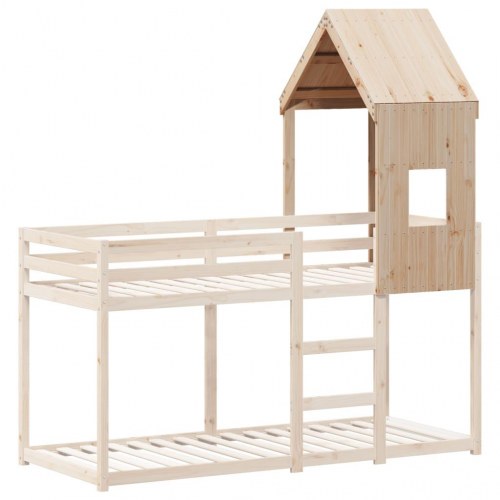 Stel til husseng 60x89x134,5 cm massivt fyrretræ