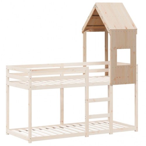 Stel til husseng 55x99x139,5 cm massivt fyrretræ