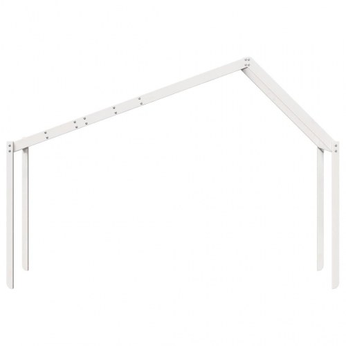 Stel til husseng 213x95,5x144,5 cm massivt fyrretræ hvid