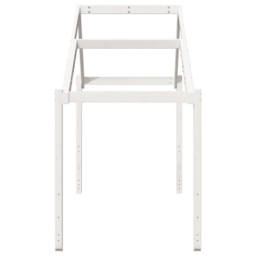 Stel til husseng 213x95,5x144,5 cm massivt fyrretræ hvid