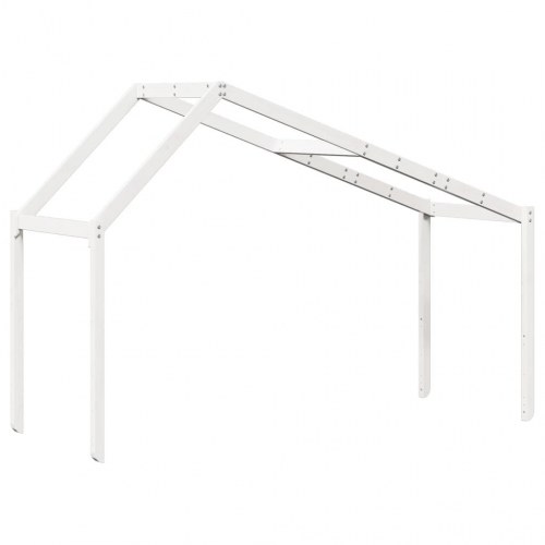 Stel til husseng 213x95,5x144,5 cm massivt fyrretræ hvid