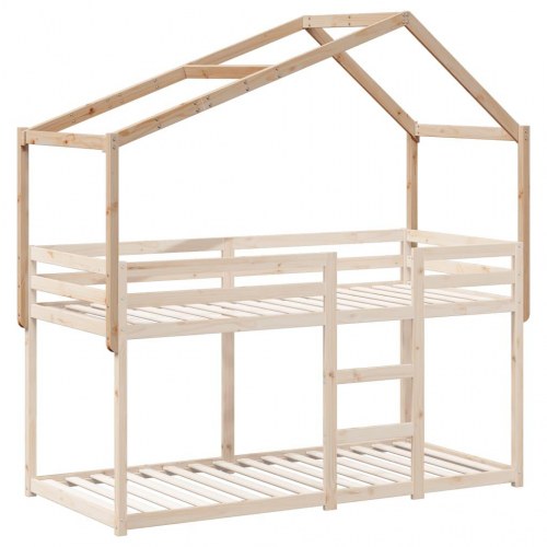 Stel til husseng 213x85,5x144,5 cm massivt fyrretræ