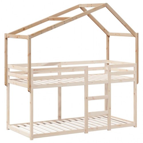 Stel til husseng 203x95,5x142 cm massivt fyrretræ