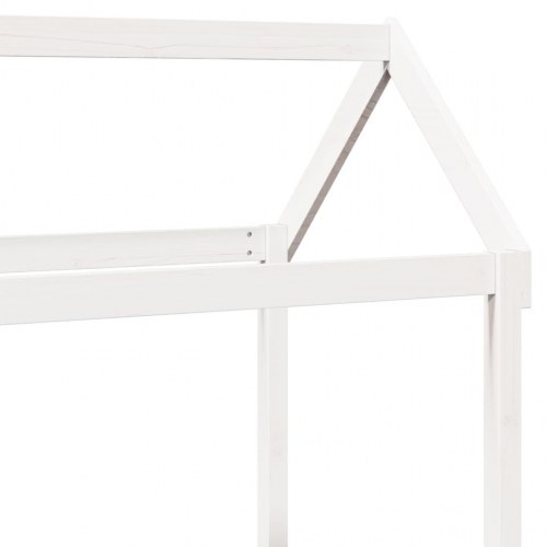 Stel til husseng 108x70x176,5 cm massivt fyrretræ hvid