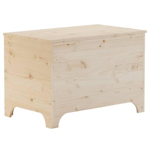 Opbevaringsboks med låg RANA 80x49x54 cm massivt fyrretræ
