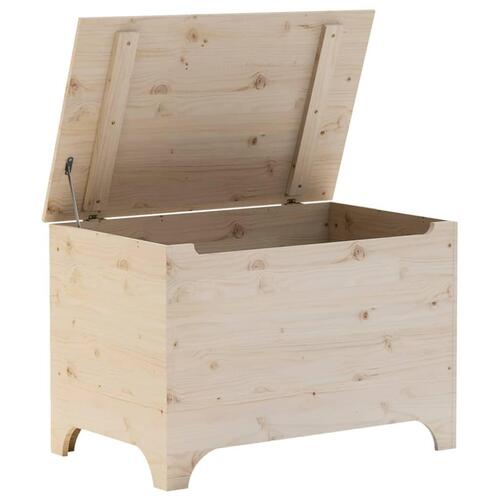 Opbevaringsboks med låg RANA 80x49x54 cm massivt fyrretræ