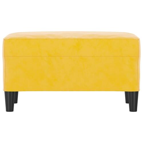 Bænk 70x35x41 cm velour gul